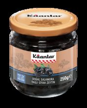 250 GR KAANLAR DOĞAL SOFRALIK SİYAH ZEYTİN YAĞLI (321-380)