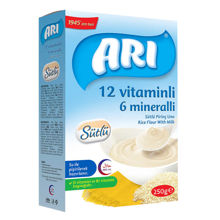 ARI 12 VİTAMİNLİ 6 MİNERALLİ SÜTLÜ PİRİNÇLİ SADE 250 GR