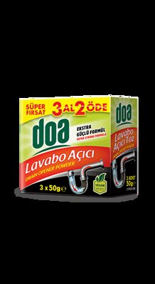 DOA TOZ LAVABO AÇICI 3*50 GR (3 AL 2 ÖDE)