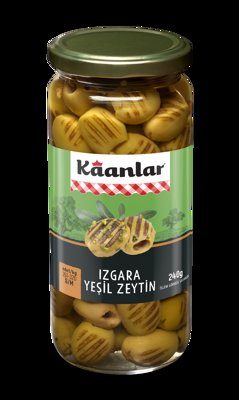 240 GR KAANLAR DOMAT IZGARA ÇEKİRDEKSİZ YEŞİL ZEYTİN (261-320)