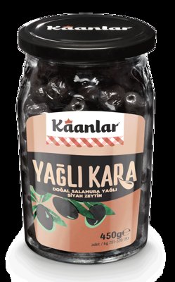 450 GR KAANLAR DOĞAL SOFRALIK SİYAH ZEYTİN YAĞLI YAĞLI KARA (291-320)