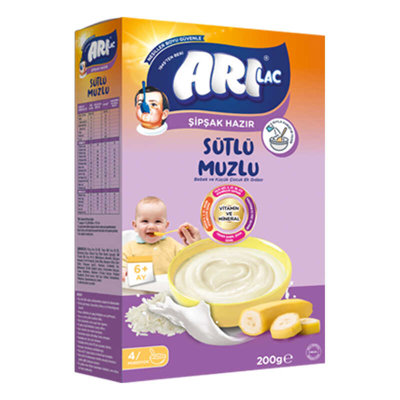 ARILAC INSTANT EK GIDA SÜTLÜ MUZLU 200 GR