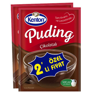 KENTON PUDİNG ÇİKOLATA AŞKI ÇİKOLATALI 2 Lİ PRM.